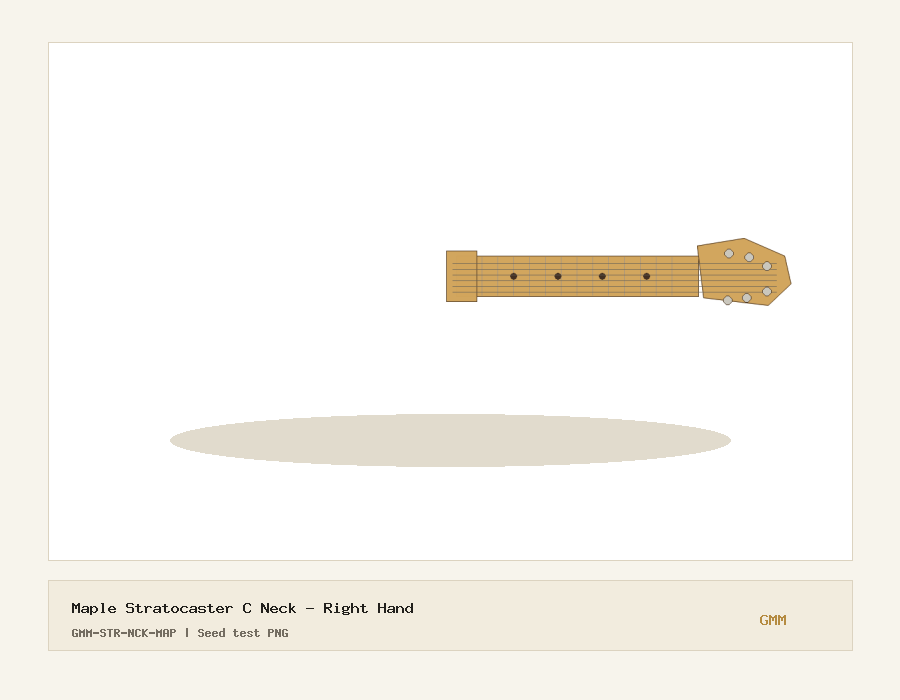 Maple Stratocaster C Neck - Right Hand